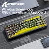 ATTACK SHARK magnetinė žaidimų klaviatūra X65PRO HE, 87 klavišai, RGB, 8000 Hz
