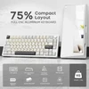 ATTACK SHARK mechaninė belaidė klaviatūra 75 %, 80 klavišų, Bluetooth, RGB, X86
