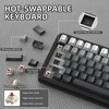 ATTACK SHARK mechaninė belaidė klaviatūra 75 % su TFT ekranu, RGB ir QMK X85PRO