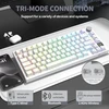 ATTACK SHARK mechaninė belaidė klaviatūra X820Ultra, 75 %, Bluetooth, RGB