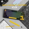 ATTACK SHARK mechaninė belaidė klaviatūra 75%, RGB, Bluetooth, USB-C, X86