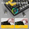 ATTACK SHARK mechaninė belaidė klaviatūra 75%, RGB, Bluetooth, USB-C, X86