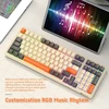 ATTACK SHARK mechaninė žaidimų klaviatūra K98, USB-C, 98 klavišų, RGB, Hot-Swap