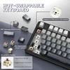ATTACK SHARK mechaninė žaidimų klaviatūra X87, 83 klavišų, RGB, Bluetooth