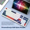 ATTACK SHARK mechaninė žaidimų klaviatūra K98, 100 klavišų, USB-C, Hot-Swap, RGB