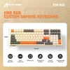 ATTACK SHARK mechaninė žaidimų klaviatūra K98, laidinė, 100 klavišų, RGB, USB-C