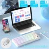 ATTACK SHARK mechaninė žaidimų klaviatūra X85PRO, 75 %, Bluetooth, RGB, balta