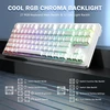 ATTACK SHARK mechaninė žaidimų klaviatūra M87PRO TKL, Bluetooth, 2,4 GHz, RGB