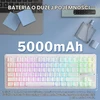 ATTACK SHARK mechaninė žaidimų klaviatūra M87PRO TKL, Bluetooth, 2,4 GHz, RGB