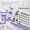 ATTACK SHARK mechaninė žaidimų klaviatūra X87, 87 klavišų, Bluetooth, 2.4G, USB-C, RGB