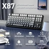 ATTACK SHARK mechaninė žaidimų klaviatūra X87, 83 klavišų, RGB, Bluetooth