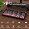 ATTACK SHARK mechaninė žaidimų klaviatūra X85, 75 %, Bluetooth 5.0, USB-C, RGB