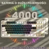 ATTACK SHARK mechaninė žaidimų klaviatūra X87, 87 klavišų, Bluetooth, 2,4 GHz, RGB