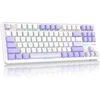 ATTACK SHARK mechaninė žaidimų klaviatūra X87, 87 klavišų, Bluetooth, 2.4G, USB-C, RGB