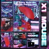 Attack Shark X1 belaidė žaidimų pelė su magnetine krovimo stotele, PixArt PAW3395PRO, 40000 DPI, 53g, raudona