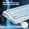 ATTACK SHARK žaidimų klaviatūra R68 HE su magnetiniais jungikliais, 8000 Hz, RGB, R68-301