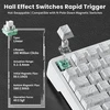 ATTACK SHARK žaidimų klaviatūra su magnetiniais jungikliais, 75 %, Bluetooth, X82-302