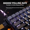ATTACK SHARK žaidimų klaviatūra su magnetiniais jungikliais, 8000 Hz, RGB, X68 HE