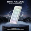 ATTACK SHARK žaidimų klaviatūra su magnetiniais jungikliais, 75 %, Bluetooth, X82-302