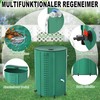 Aufun lietaus vandens talpa 380 l su kranu, sulankstoma PVC talpykla sodo laistymui