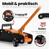 AUTORIA hidraulinis automobilinis domkratas 2,5 t, ekstra plokščias su transportavimo lagaminu, 85–385 mm
