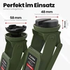 AUTORIA hidraulinis automobilinis domkratas, 2,5 t, itin žemas, 85–385 mm, ATCJ2500GREEN