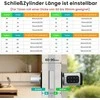 AVATTO išmanusis durų užraktas su pirštų atspaudų skaitytuvu, slaptažodžiu ir IC kortele, Bluetooth, reguliuojama spyna 60-90 mm, SDL-V1-S60