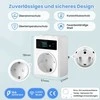 AVATTO išmanusis termostatinis elektros lizdas su Wi-Fi, temperatūros valdymas, 3860 W, suderinamas su Alexa, Google Assistant, baltas, WT580-EU