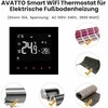 AVATTO Wi-Fi išmanusis termostatas grindų šildymui, jutiklinis ekranas, 3800 W, programavimas