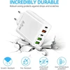 AXFEE USB kroviklis 65 W, 5 jungtys (2 x USB-C PD, 3 x USB QC3.0), greitasis įkrovimas, modelis KeKe-F002