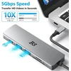 B3 BIGTHREE USB-C šakotuvas 6 viename su 4K HDMI, 55 W PD ir SD/TF kortelių skaitytuvu TC059