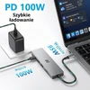 B3 BIGTHREE USB-C šakotuvas 6 viename su 4K HDMI, 55 W PD ir SD/TF kortelių skaitytuvu TC059