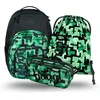 Baagl ergonomiškas mokyklinės kuprinės rinkinys Coolmate, 35 l, su termokišene, žalias, 3 dalių