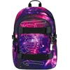 Baagl mokyklinės kuprinės rinkinys su riedlentės laikikliu, ergonomiškas, 25 l, Galaxy, A-36540
