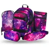 Baagl mokyklinės kuprinės rinkinys su riedlentės laikikliu, ergonomiškas, 25 l, Galaxy, A-36540