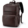 BAGZY ruda 15,6 colių kelioninė kuprinė su USB jungtimi, dirbtinės odos, 40 × 30 × 15 cm, B030-XIN
