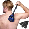BakBlade nugaros plaukų skustuvė vyrams su 58 cm ergonomiška rankena, keičiamomis galvutėmis, Stealth 3.0