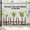 Bamworld bambukinis reguliuojamas augalų stovas, tinkamas vazonams nuo 18 iki 30 cm, 05-B