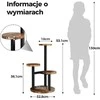 Bamworld trijų lygių kampinis metalinis ir medinis augalų stovas vidaus naudojimui, juodas