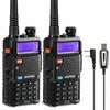 Baofeng dviejų dažnių racija GT-5R, 144-146/430-440 MHz, 128 kanalų, 1800 mAh, 2 vnt.