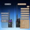 BAOFENG dvipusio ryšio radijo stotelė su GPS, 10 W, 640 kanalų, USB-C, UV-5RM Plus