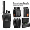 BAOFENG racijos PMR 446, 16 kanalų, iki 5 km, 1500 mAh, modelis 88E