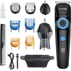 BARBERBOSS 3 viename plaukų ir barzdos kirpimo mašinėlė su nosies bei ausų trimeriu QR-6052A
