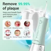 BARBERBOSS belaidis burnos irigatorius su 5 slėgio režimais ir 340 ml talpa QR-7101