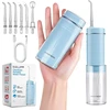BARBERBOSS belaidis kelioninis burnos irigatorius su 6 antgaliais, USB-C, IPX8, QR-7114