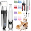 BARBERBOSS gyvūnų kailio kirpimo mašinėlių rinkinys 2 viename, USB, QR-9111
