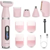 BARBERBOSS moteriškas elektrinis kūno ir veido trimeris 5 viename su USB, QR-8052