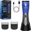 BarberBoss vyrų intymios zonos trimeris, vandeniui atsparus, reguliuojami ilgio nustatymai, QR-2021 A