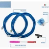 BARETTO granulinės krosnelės valymo rinkinys su 6 m prailgintuvais ir 80/100 mm šepečiais KB6-2SCP