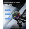 Baseus automobilinis įkroviklis 152.5 W su 2 USB-C, USB-A, RGB ir 100 W USB-C laidu BSCC-ZX-CCL